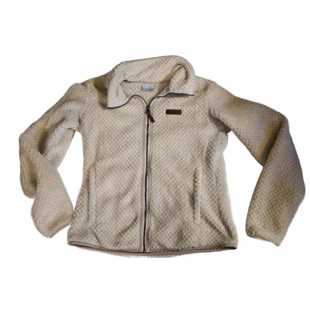 Columbia Fireside ll Sherpa Fleece Zip Jacket - Chalk Sz. M